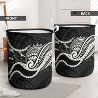 Aloha Hawaii Kalo Pikake Lei Laundry Basket Chest Tattoo Black Hawaiian Pattern