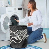 Aloha Hawaii Kalo Pikake Lei Laundry Basket Chest Tattoo Black Hawaiian Pattern