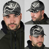 Aloha Hawaii Kalo Pikake Lei Classic Cap Chest Tattoo Black Hawaiian Pattern LT14 - Polynesian Pride