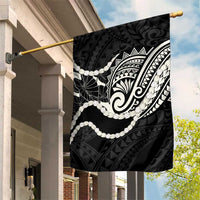 Aloha Hawaii Kalo Pikake Lei Garden Flag Chest Tattoo Black Hawaiian Pattern