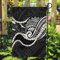 Aloha Hawaii Kalo Pikake Lei Garden Flag Chest Tattoo Black Hawaiian Pattern