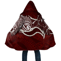 Aloha Hawaii Kalo Pikake Lei Cloak Chest Tattoo Oxblood Hawaiian Pattern