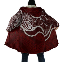 Aloha Hawaii Kalo Pikake Lei Cloak Chest Tattoo Oxblood Hawaiian Pattern