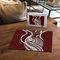 Aloha Hawaii Kalo Pikake Lei Puzzle Chest Tattoo Oxblood Hawaiian Pattern LT14 - Polynesian Pride