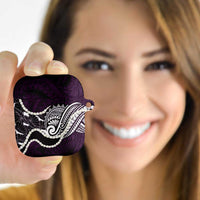 Aloha Hawaii Kalo Pikake Lei AirPods Case Chest Tattoo Purple Hawaiian Pattern LT14 - Polynesian Pride