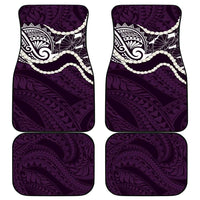 Aloha Hawaii Kalo Pikake Lei Car Mats Chest Tattoo Purple Hawaiian Pattern LT14 - Polynesian Pride