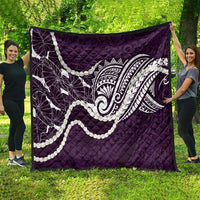 Aloha Hawaii Kalo Pikake Lei Quilt Chest Tattoo Purple Hawaiian Pattern LT14 - Polynesian Pride