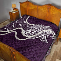 Aloha Hawaii Kalo Pikake Lei Quilt Chest Tattoo Purple Hawaiian Pattern LT14 - Polynesian Pride