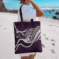 Aloha Hawaii Kalo Pikake Lei Tote Bag Chest Tattoo Purple Hawaiian Pattern