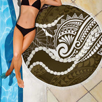 Aloha Hawaii Kalo Pikake Lei Beach Blanket Chest Tattoo Gold Hawaiian Pattern LT14 - Polynesian Pride