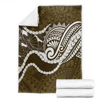 Aloha Hawaii Kalo Pikake Lei Blanket Chest Tattoo Gold Hawaiian Pattern