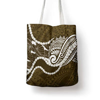 Aloha Hawaii Kalo Pikake Lei Tote Bag Chest Tattoo Gold Hawaiian Pattern