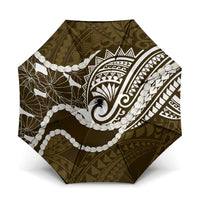 Aloha Hawaii Kalo Pikake Lei Umbrella Chest Tattoo Gold Hawaiian Pattern