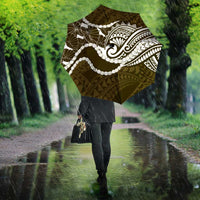 Aloha Hawaii Kalo Pikake Lei Umbrella Chest Tattoo Gold Hawaiian Pattern