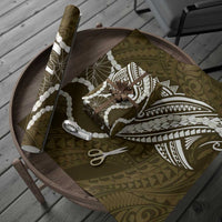 Aloha Hawaii Kalo Pikake Lei Wrapping Paper Chest Tattoo Gold Hawaiian Pattern LT14 - Polynesian Pride