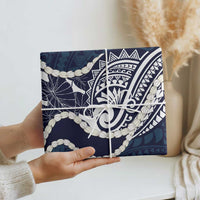 Aloha Hawaii Kalo Pikake Lei Wrapping Paper Chest Tattoo Oxford Blue Hawaiian Pattern