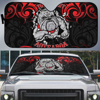 Personalised Aotearoa Bulldog Auto Sun Shade NZ Maori Tattoo - Polynesian Pride