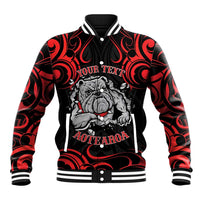 Personalised Aotearoa Bulldog Baseball Jacket NZ Maori Tattoo