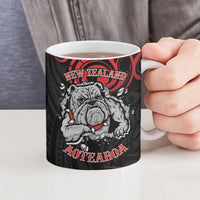 Personalised Aotearoa Bulldog Ceramic Mug NZ Maori Tattoo - Polynesian Pride