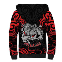 Personalised Aotearoa Bulldog Sherpa Hoodie NZ Maori Tattoo