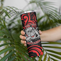 Personalised Aotearoa Bulldog Skinny Tumbler NZ Maori Tattoo