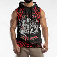 Aotearoa Bulldog Sleeveless Zip Hoodie NZ Maori Tattoo LT14
