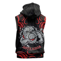Aotearoa Bulldog Sleeveless Zip Hoodie NZ Maori Tattoo LT14