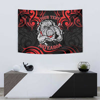 Personalised Aotearoa Bulldog Tapestry NZ Maori Tattoo