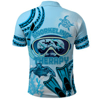 Hawaii Sea Turtle Snorkeling Is My Therapy Polo Shirt