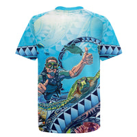 Hawaii Snorkeling Honu Turtle Rugby Jersey Under The Ocean Vibes