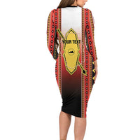 Personalised Bukidnon Philippines Long Sleeve Bodycon Dress The Food Basket of Region X
