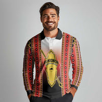 Personalised Bukidnon Philippines Long Sleeve Polo Shirt The Food Basket of Region X