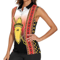 Personalised Bukidnon Philippines Women Sleeveless Polo Shirt The Food Basket of Region X