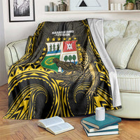 Agusan del Sur Philippines Blanket Habagatang Agusan Lolong LT14 Black - Polynesian Pride