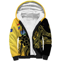 Quezon Province Sherpa Hoodie Cocolandia Philippines Turtle LT14 Unisex Gold - Polynesian Pride