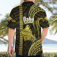 Polynesian Pride Hawaiian Islands Hawaiian Shirt Oahu Map Yellow Kanaka With Kakau LT14 - Polynesian Pride