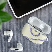 Hawaii Honohono Palaka Motifs AirPods Case Hawaiian Orchid Lei