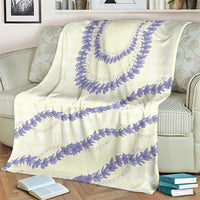 Hawaii Honohono Palaka Motifs Blanket Hawaiian Orchid Lei LT14 - Polynesian Pride