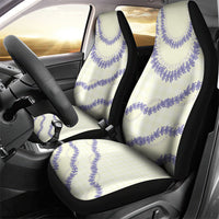 Hawaii Honohono Palaka Motifs Car Seat Cover Hawaiian Orchid Lei