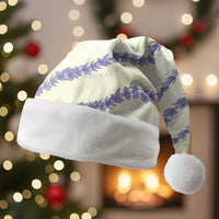 Hawaii Honohono Palaka Motifs Christmas Santa Hat Hawaiian Orchid Lei
