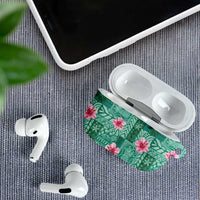 Cyan Hawaii Hibiscus With Tropical Flowers Motifs AirPods Case - Polynesian Pride