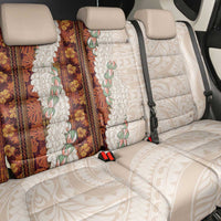 Aloha Hawaii Mikioi Lei Back Car Seat Cover Cattail Red Tropical Flower Pattern - Polynesian Pride