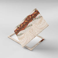 Aloha Hawaii Mikioi Lei Canvas Wall Art Cattail Red Tropical Flower Pattern - Polynesian Pride