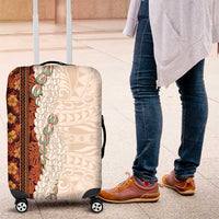 Aloha Hawaii Mikioi Lei Luggage Cover Cattail Red Tropical Flower Pattern LT14 Cattail Red - Polynesian Pride
