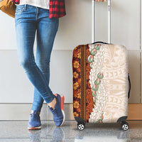 Aloha Hawaii Mikioi Lei Luggage Cover Cattail Red Tropical Flower Pattern LT14 - Polynesian Pride