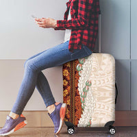 Aloha Hawaii Mikioi Lei Luggage Cover Cattail Red Tropical Flower Pattern LT14 - Polynesian Pride