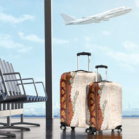 Aloha Hawaii Mikioi Lei Luggage Cover Cattail Red Tropical Flower Pattern LT14 - Polynesian Pride