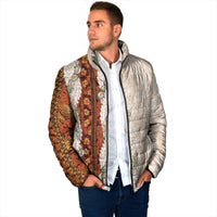 Aloha Hawaii Mikioi Lei Padded Jacket Cattail Red Tropical Flower Pattern LT14 - Polynesian Pride