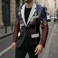 Mabuhay Philippines Festival Blazer Filipino Map Sampaguita Igorot Pattern