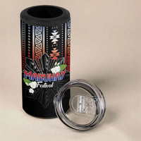 Mabuhay Philippines Festival 4 in 1 Can Cooler Tumbler Filipino Map Sampaguita Igorot Pattern